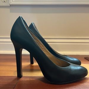 black size 8 rachel zoe leather stiletto heels